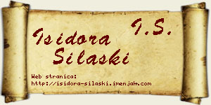 Isidora Silaški vizit kartica